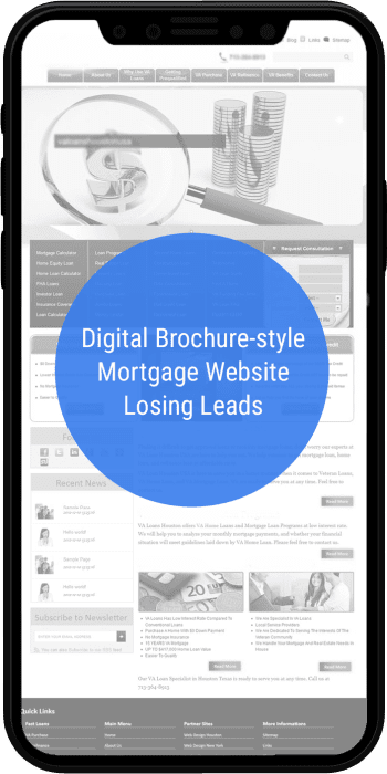 Brochure Mortgage Website