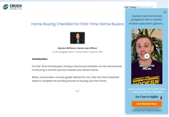 Homebuyer Checklist (video page)