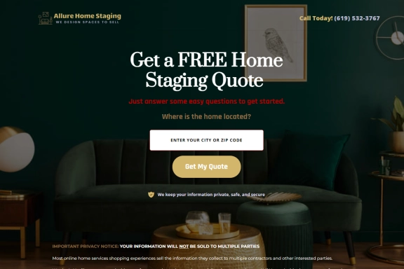 Home Staging Quote